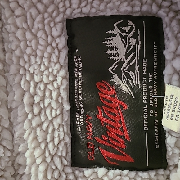 Old Navy Vintage Corduroy Sherpa Jacket Size M - Picture 3 of 4